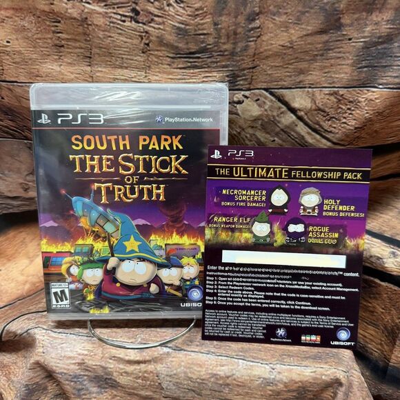 South Park: The Stick of Truth PS3 Ubisoft Sony PlayStation 3 Obsidian W/ Code - Picture 1 of 7